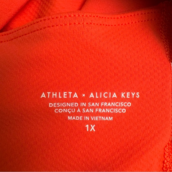 EUC Athleta x Alicia Keys Athletic Wear Set, Jewel Orange, 1X Top & XL Bottoms - Picture 5 of 12